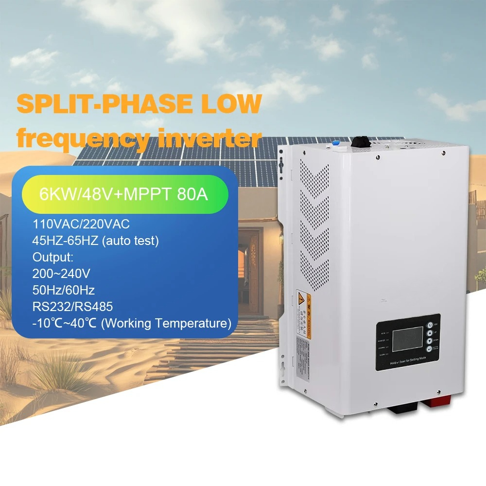 Off Grid Solar Inverter 48V 6000W - Onduleur solaire à onde sinusoïdale pure
