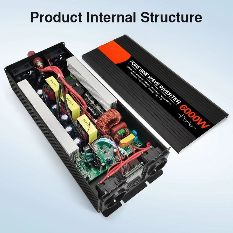 Convertisseur de tension solai - Pure Sine Wave Inverter 5000W 48V 220V avis et prix