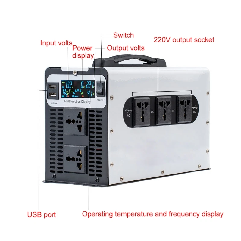 Onduleur à onde sinusoïdale Pu - Pure Sine Wave Inverter 5000W 48V 220V avis et prix