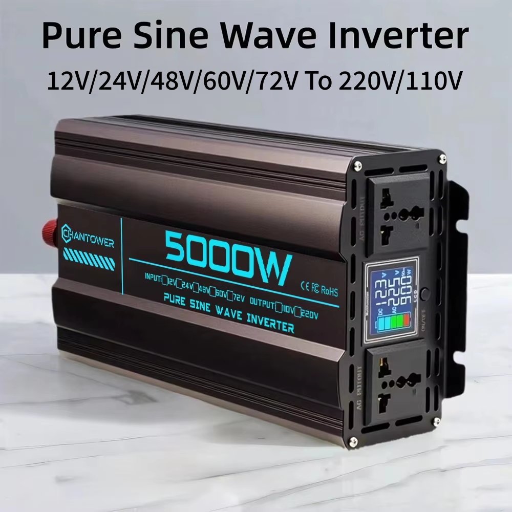 Onduleur à onde sinusoïdale Pu - Pure Sine Wave Inverter 5000W 48V 220V avis et prix